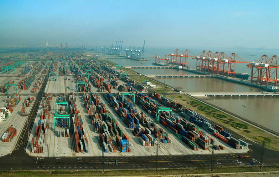 上海港7月份集装箱吞吐量呈现小幅度增长